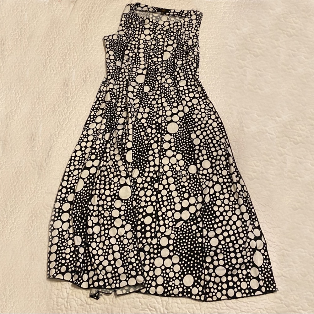 Polkadot pattern sleeveless dress ILE New York